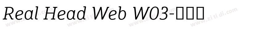Real Head Web W03字体转换